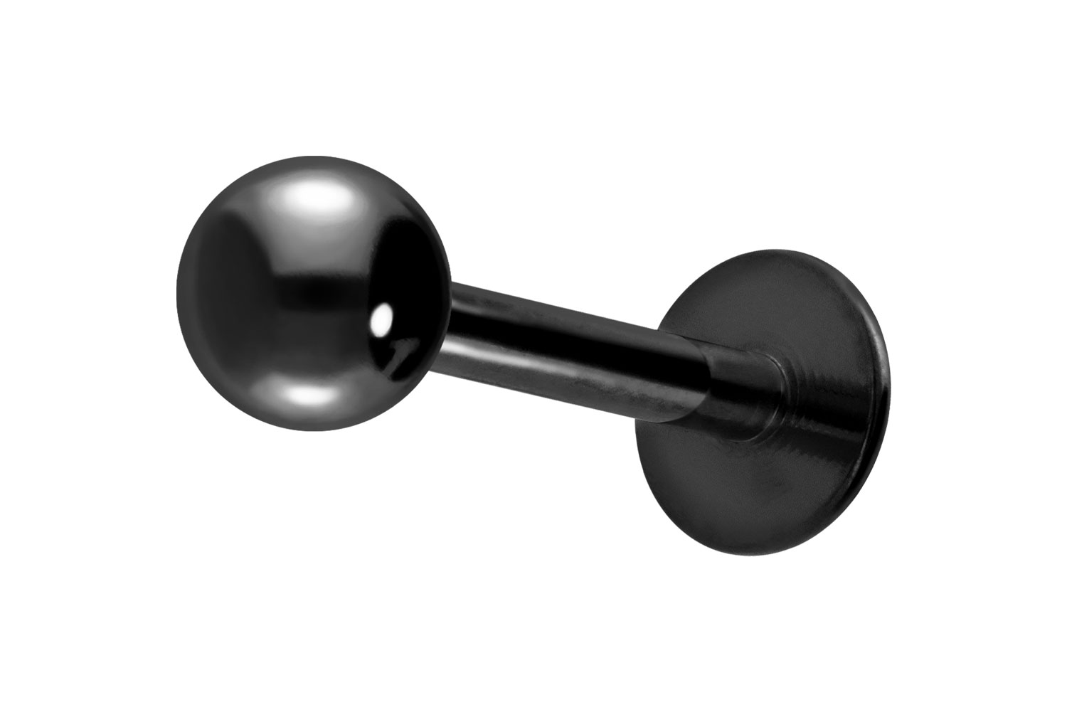 Titan Labret Piercing ABGERUNDETE PLATTE